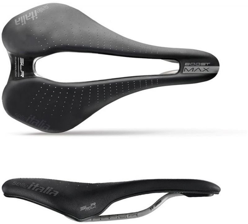 SELLA SELLE ITALIA MAX SLR BOOST GEL SUPERFLOW TI 316 L BLACK