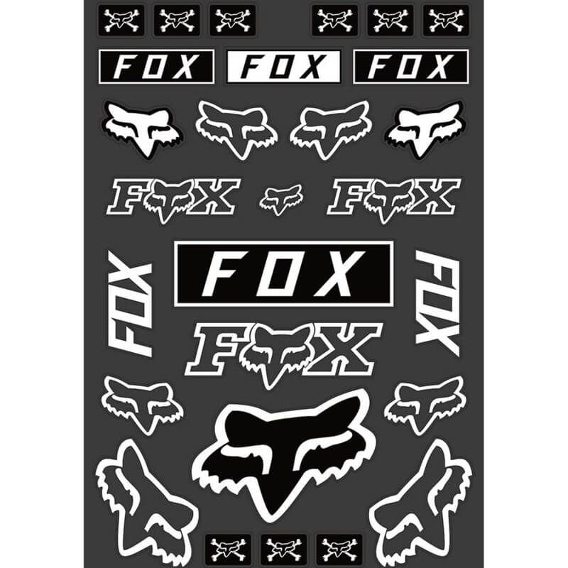 ADESIVI FOX LEGACY TRACK PACK WHITE - Pro-M Store