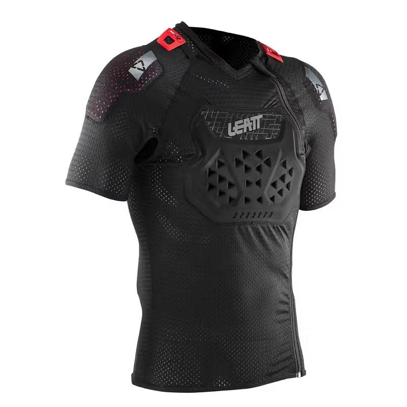 PETTORINA LEATT AIRFLEX STEALTH A MANICHE CORTE