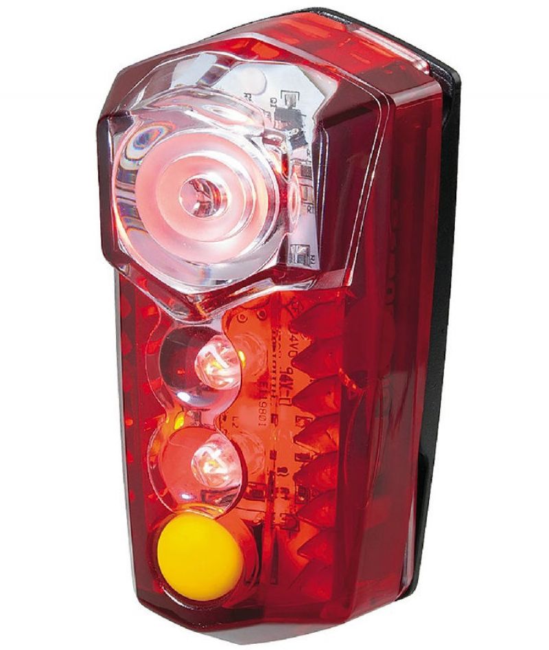 FANALINO POSTERIORE TOPEAK A LED ROSSO/GIALLO REDLITE MEGA CON BATTERIE 5 LED