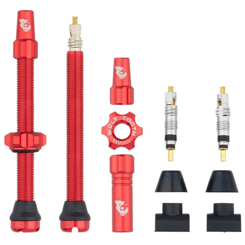 VALVOLE TUBELESS COMP INS COP 66MM RED
