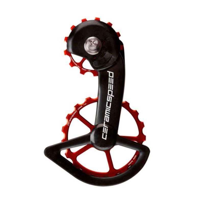 GABBIA CAMBIO CERAMICSPEED OSPW PULEGGE OVERSIZE SHIMANO 9100/8000 11V RED