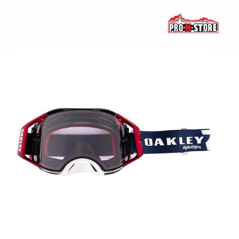 MASCHERA OAKLEY AIRBRAKE MX TROY LEE DESIGNS SERIES GOGGLE RWB STARS PRIZM CLEAR