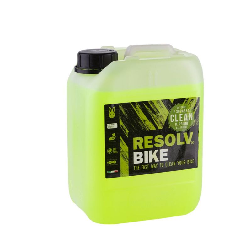 DETERGENTE RESOLVBIKE CLEAN DA 5 LITRI PER LAVAGGIO BICI E MOTO