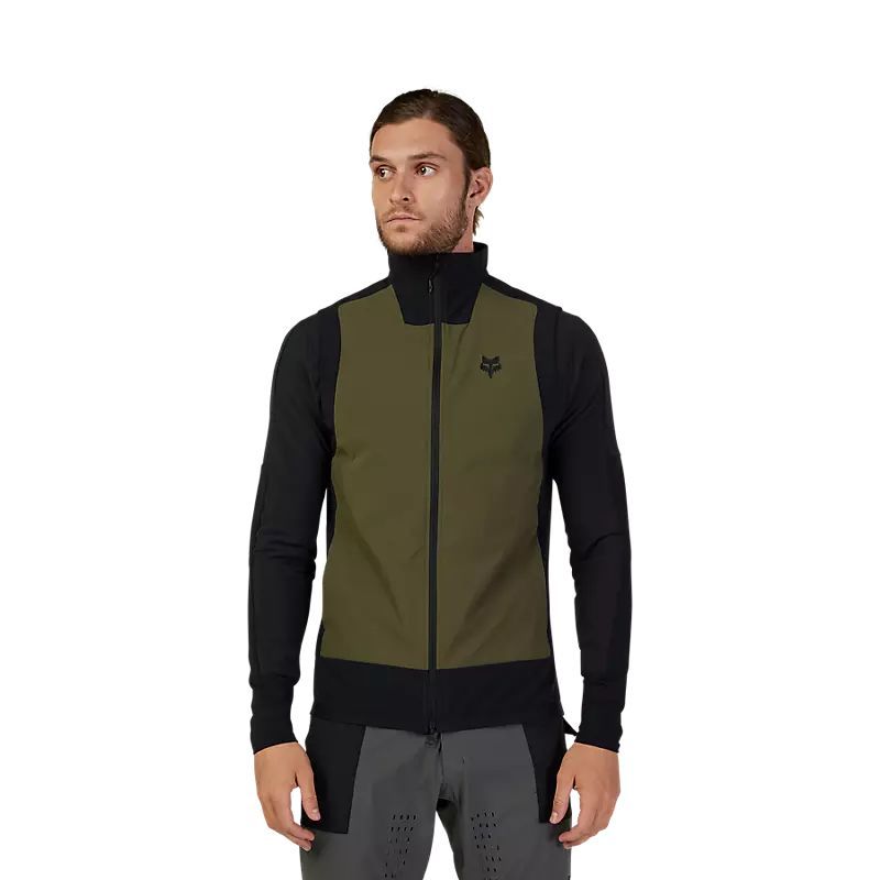 GILET FOX DEFEND FIRE ALPHA VEST S OLIVE GREEN 30993-099-S
