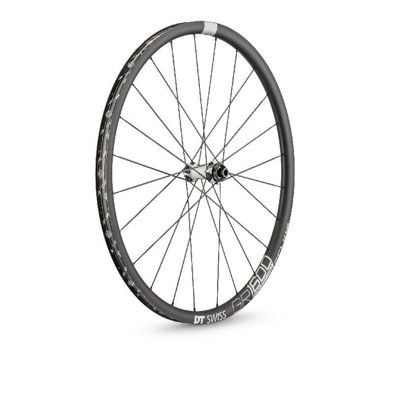 RUOTA ANTERIORE DT SWISS GR 1600 SPLINE 25 DISC TUBELESS READY 12/100