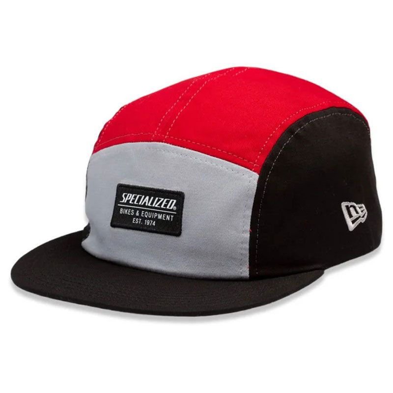 CAPPELLO SPECIALIZED NEW ERA 5 PANEL HAT NERO/ROSSO OFTA