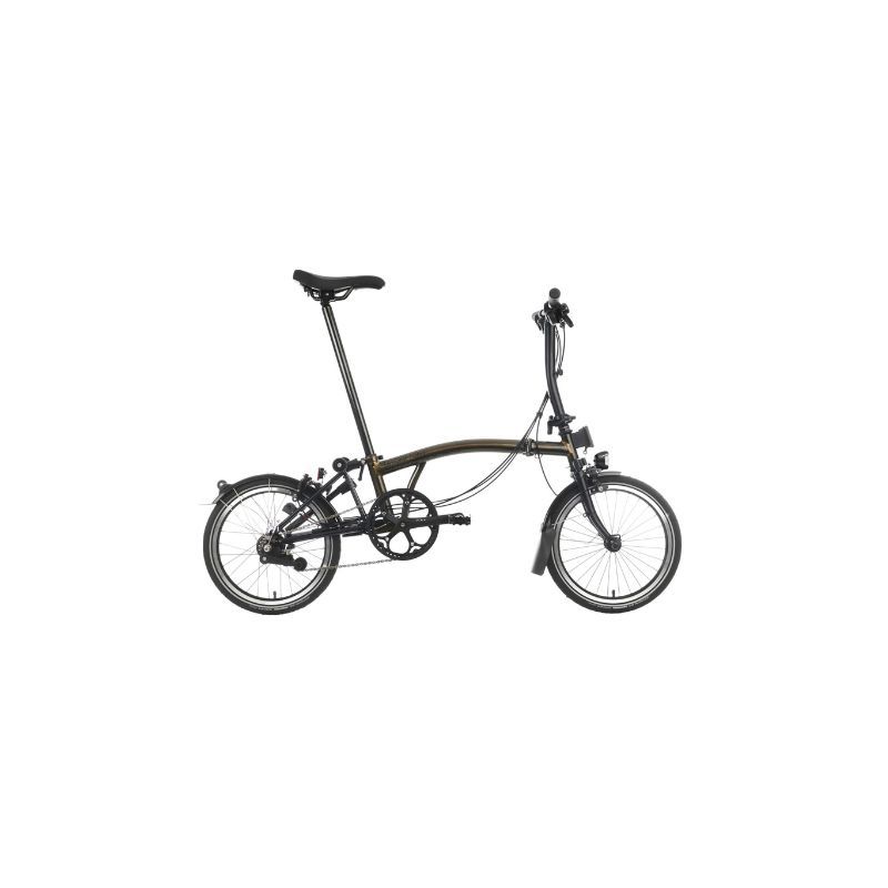 BICI PIEGHEVOLE BROMPTON C-LINE EXPLORE BLACK LACQUER 6 SPEED