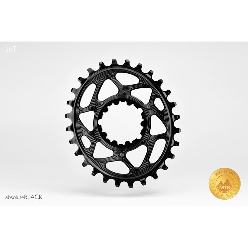 CORONA OVALE ABSOLUTE BLACK SRAM DM GXP 6MM