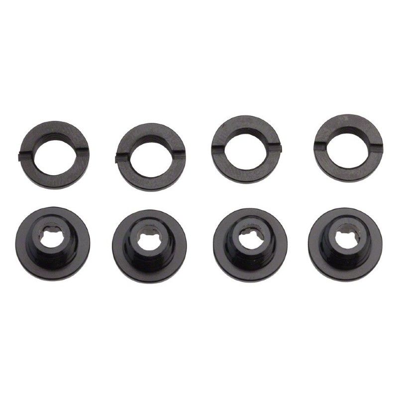 VITI CORONE RACE FACE CHAINRING BOLT NUT(4)/NUT(4) PACK M8X5.8 TORX 