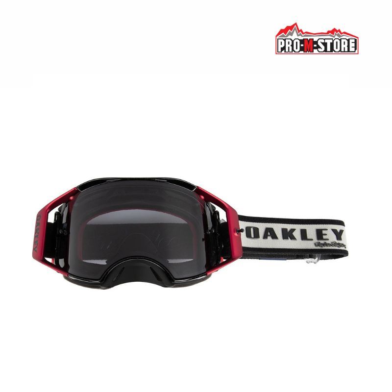 MASCHERA OAKLEY AIRBRAKE TROY LEE DESIGNS SERIES GOGGLES GREY BLOCKS LIGHT GREY