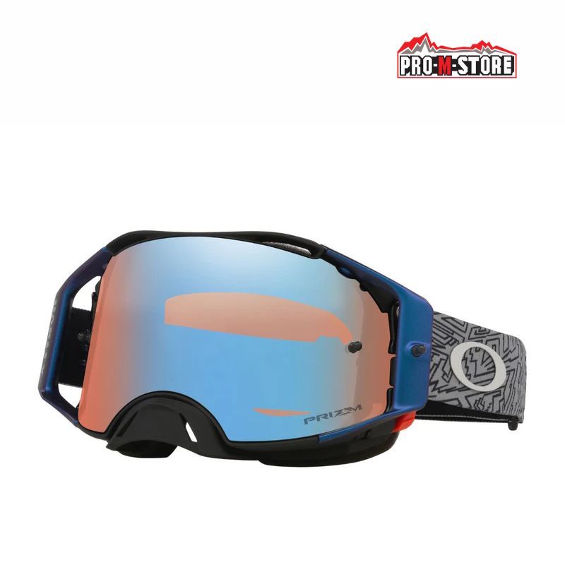 MASCHERA OAKLEY AIRBRAKE MX GREY STRIKE PRIZM SAPPHIRE OO7046-G900