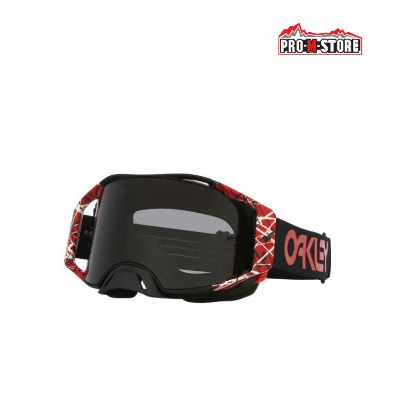 MASCHERA OAKLEY MX AIRBRAKE GOGGLES RED EDDIE DARK GREY