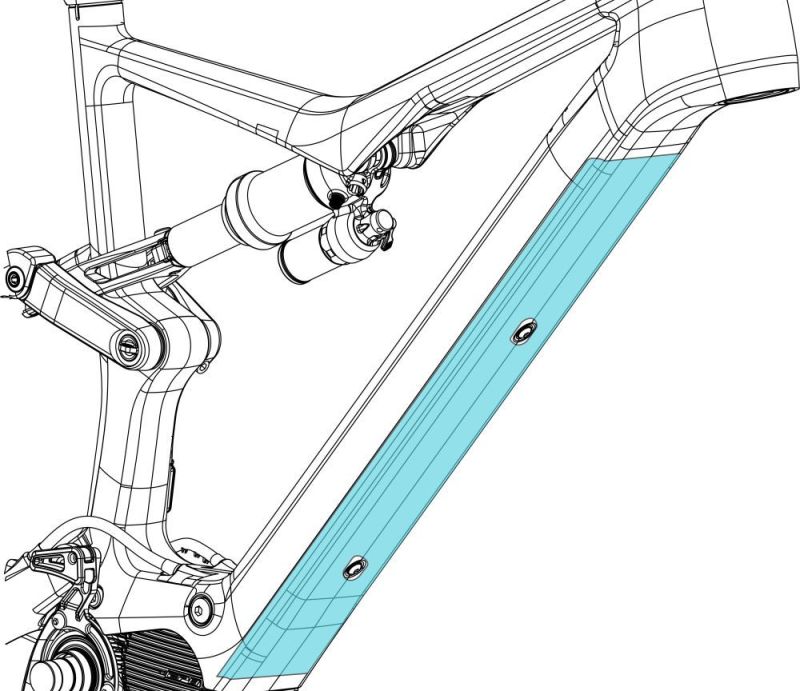 PROTEZIONE TELAIO TUBO OBLIQUO ORBEA RISE CARBON 2023-2024 MATT