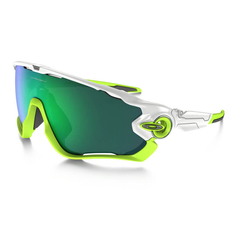 OCCHIALI OAKLEY JAWBREAKER POL WHITE W/JADE IRID. OO9290-03