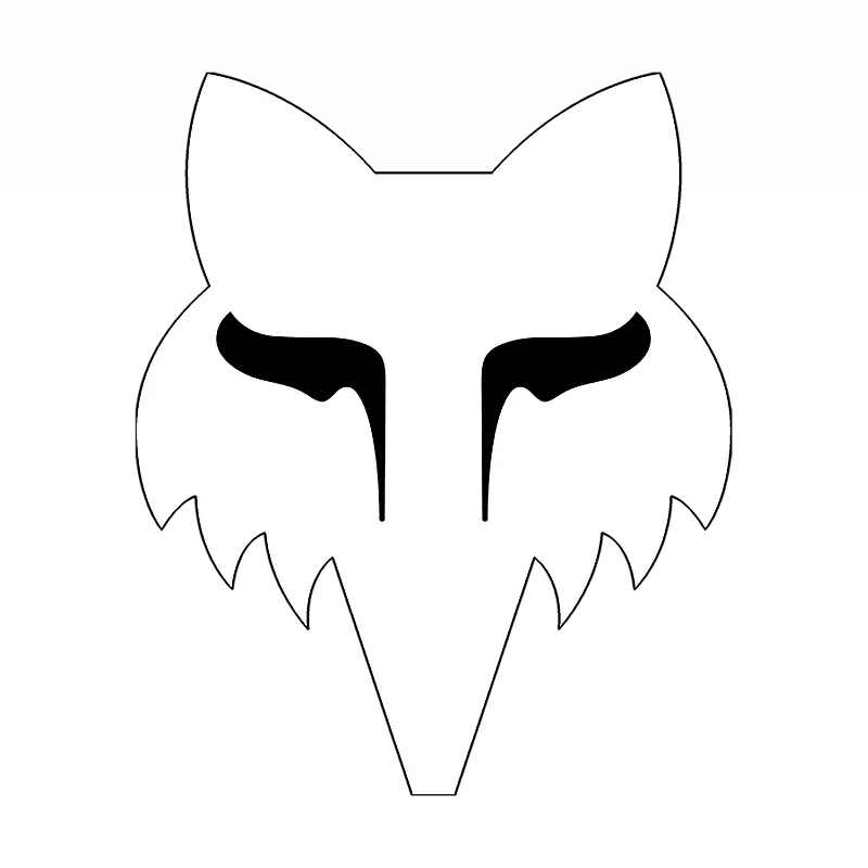 FX FOX HEAD 7" - WHITE