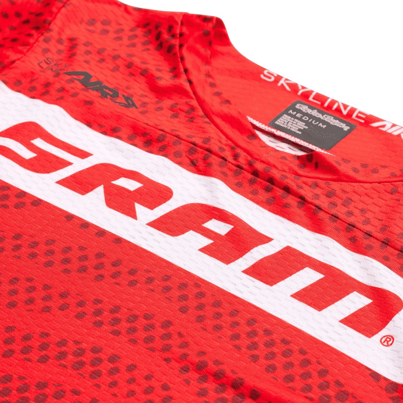 MAGLIA TROY LEE DESIGNS SKYLINE AIR LS JERSEY SRAM ROOTS DETTAGLIO
