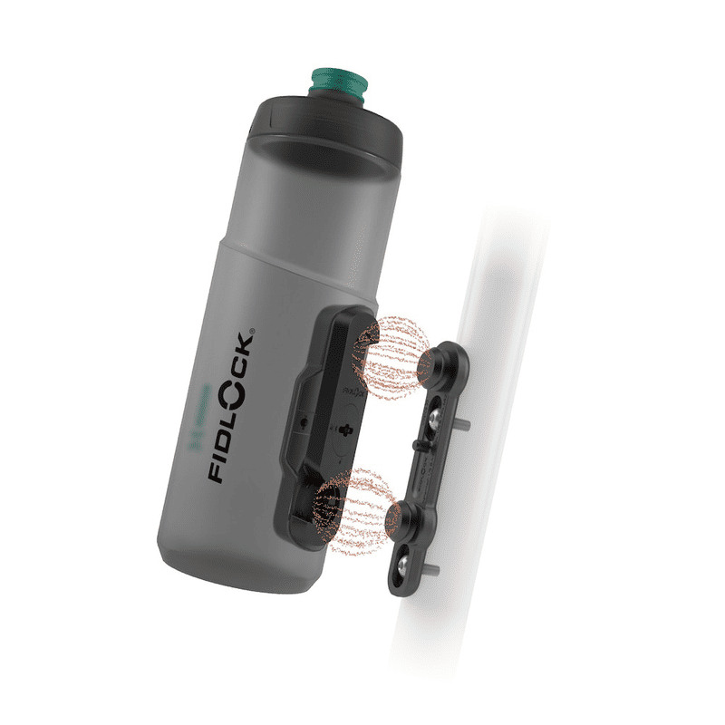 BORRACCIA FIDLOCK TWIST BOTTLE 600 ML ANTIBATTERICA + BIKE BASE