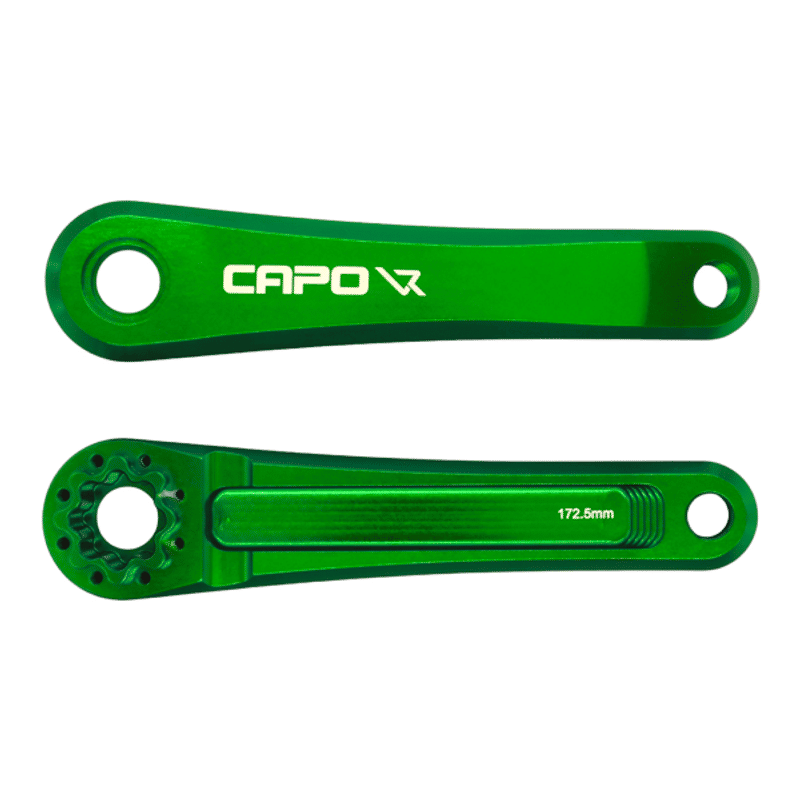 LEONARDI RACING CAPO 8 CRANK ARMS PAIR GREEN 172.5 MM