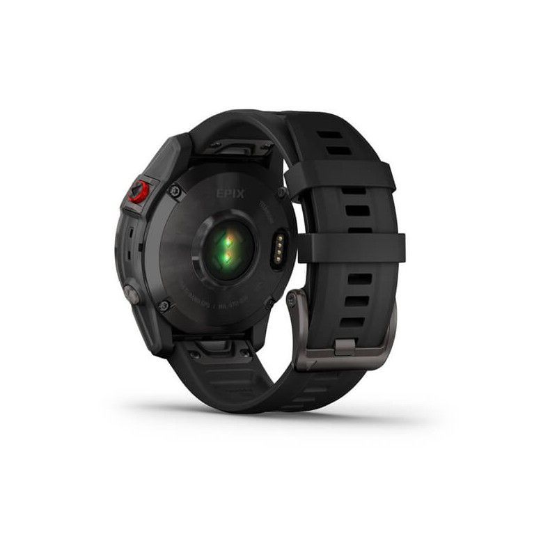 OROLOGIO GARMIN EPIX 2 SAPPHIRE NERO TITANIUM CON CINTURINO NERO