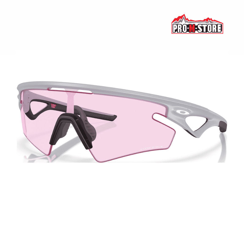 OCCHIALI OAKLEY SPHAERA SLASH GRIGIO CHIARO OPACO LENTI PRIZM LOW LIGHT
