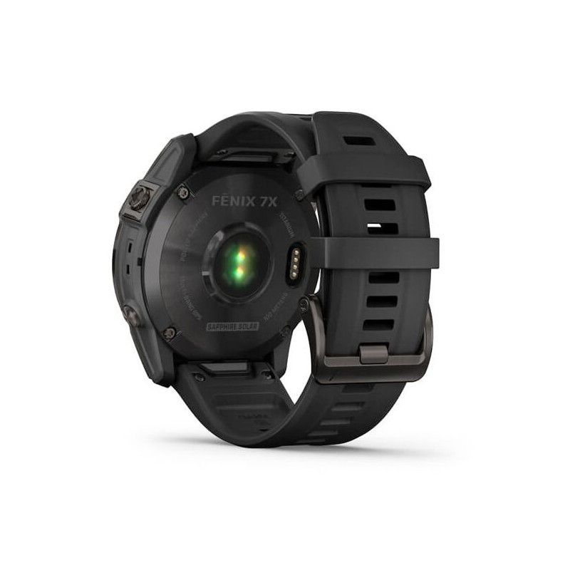 ZEGAREK GARMIN FENIX 7X SZAFIROWY SOLAR DLC Z CZARNYM PASKIEM