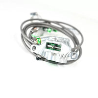 HOPE TECH4 E4 PRZEDNI HAMULEC W OPLOTACH SREBRNY LIMITOWANA EDYCJA