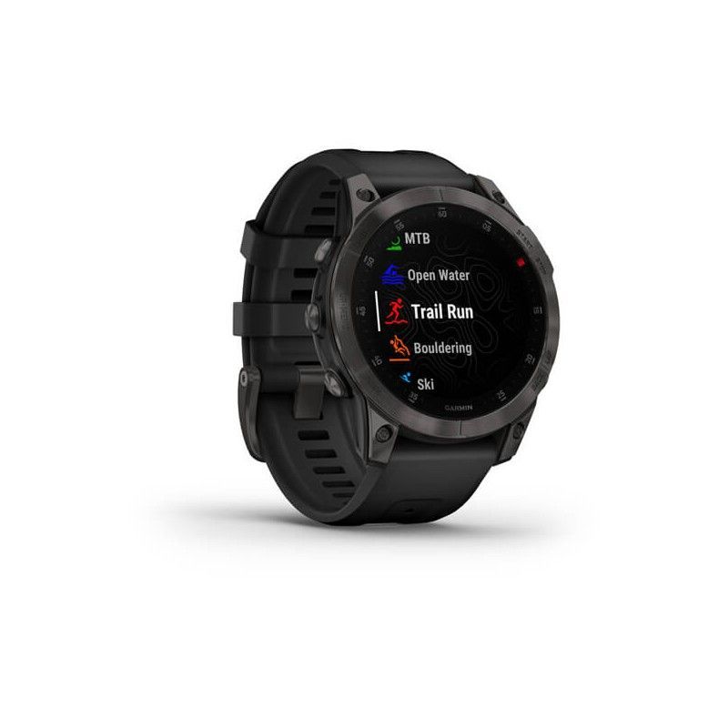OROLOGIO GARMIN EPIX 2 SAPPHIRE NERO TITANIUM CON CINTURINO NERO