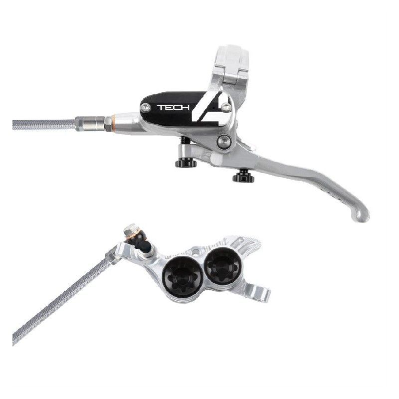 HAMULEC PRZEDNI HOPE TECH4 V4 SREBRNY