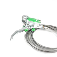 HOPE TECH4 E4 PRZEDNI HAMULEC W OPLOTACH SREBRNY LIMITOWANA EDYCJA