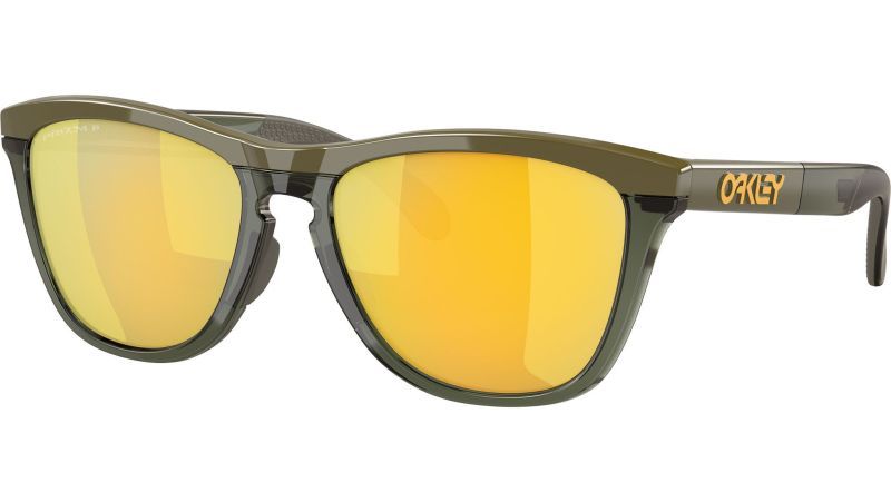OKULARY OAKLEY FROGSKINS RANGE BRĄZOWE CZARNE PRIZM 24 POLARYZACYJNE OO9284-0855