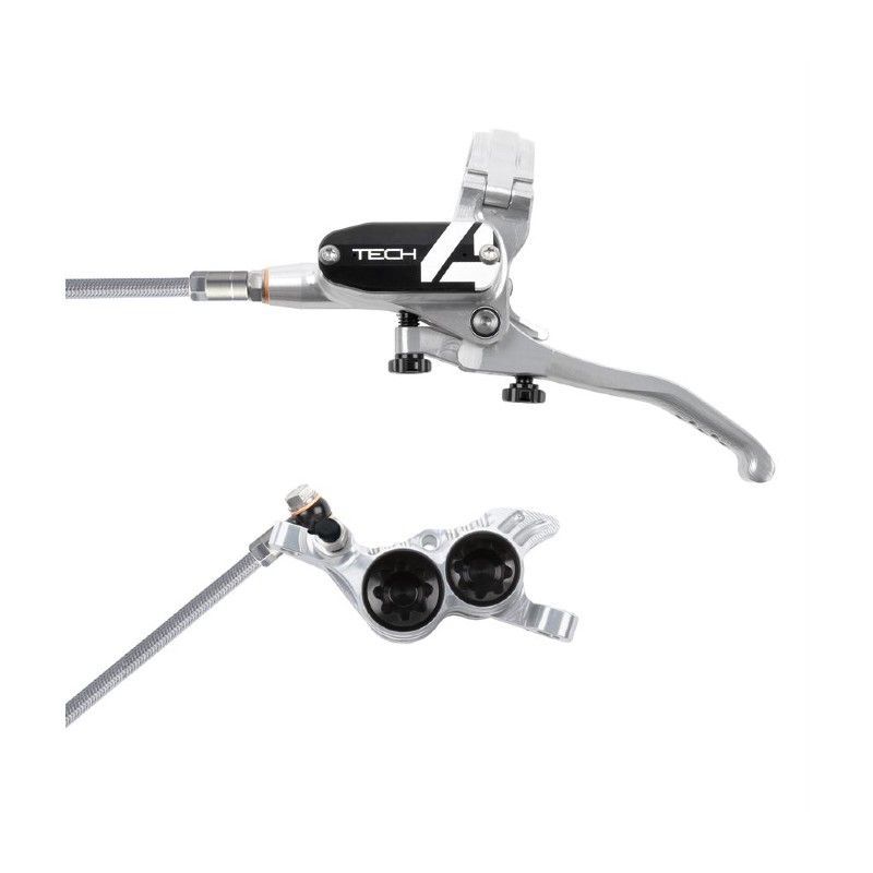 HOPE TECH4 V4 SILVER HAMULEC TYLNY