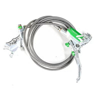 HAMULEC PRZEDNI HOPE TECH4 V4 BRADED SILVER LIMITOWANA EDYCJA