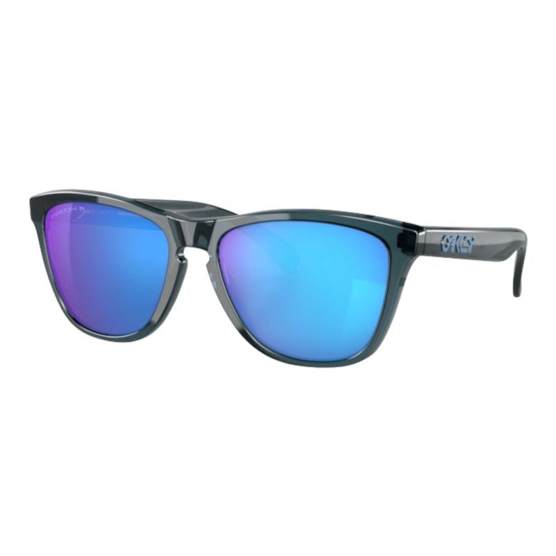 OCCHIALI OAKLEY FROGSKINS CRYSTAL BLACK PRIZM SAPPHIRE POLARIZED OO9013-F655