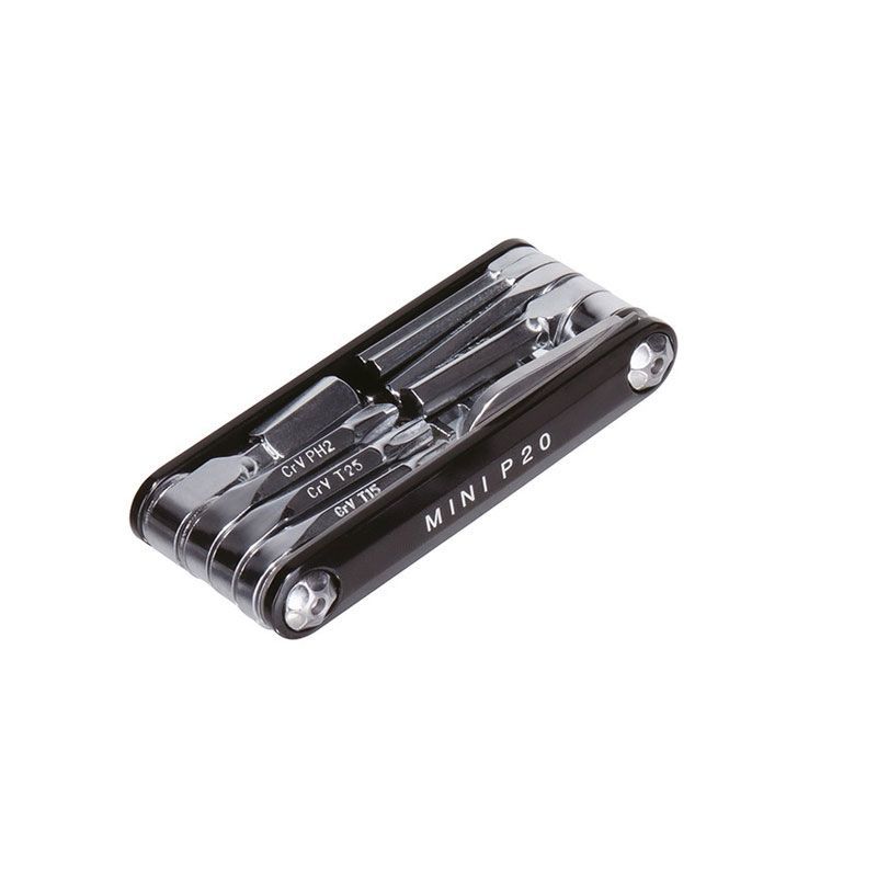 KLUCZ WIELOFUNKCYJNY TOPEAK MINI P20 (20 FUNKCJI) CZARNY Z ETUI