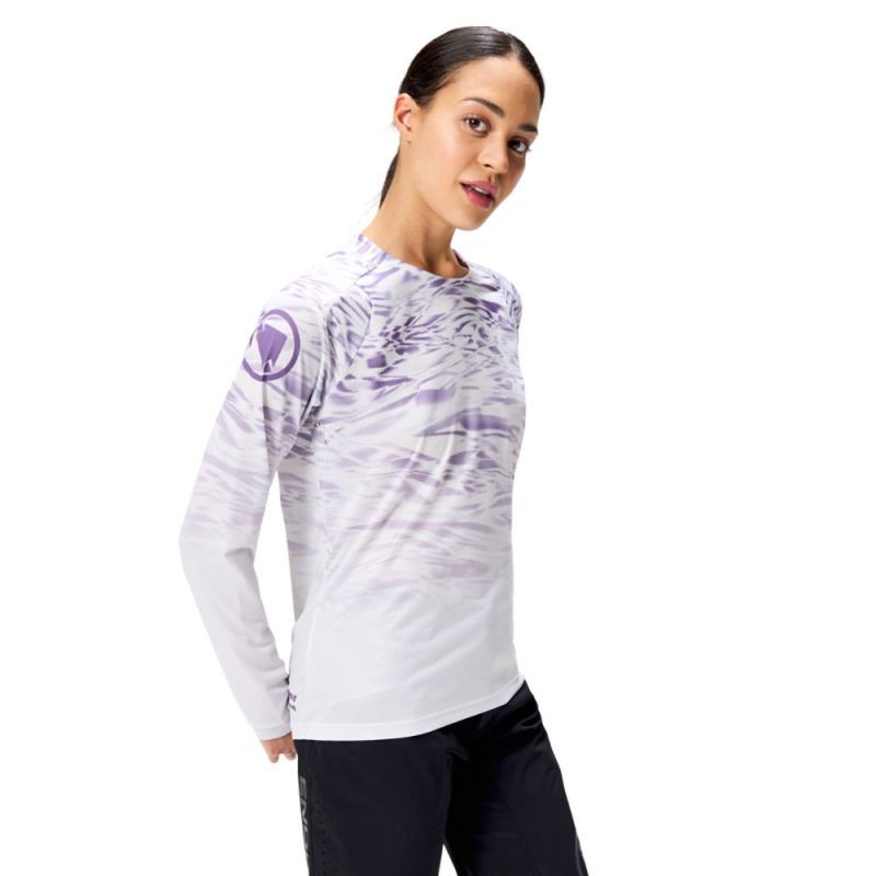 DAMSKA KOSZULKA ENDURA JERSEY MARBLE WOMEN'S LTD Z NADRUKIEM L/S
