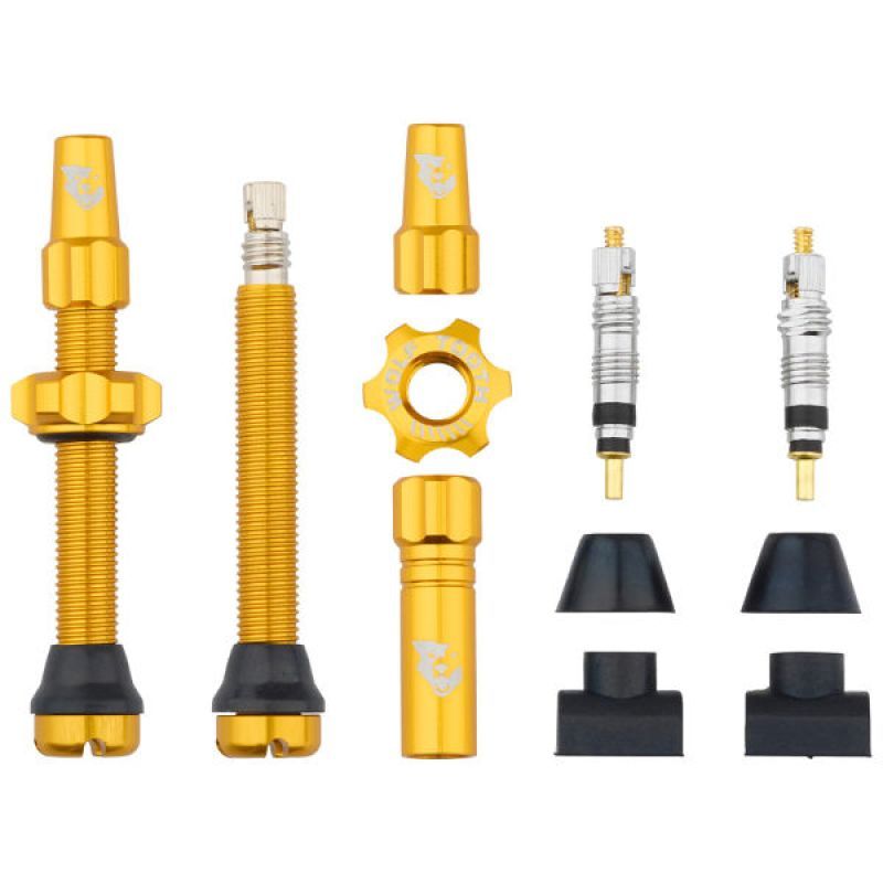 Zawory bezdętkowe Wolf Tooth kompatybilne z wkładkami do opon 44 mm