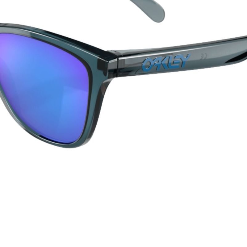 OCCHIALI OAKLEY FROGSKINS CRYSTAL BLACK PRIZM SAPPHIRE POLARIZED OO9013-F655