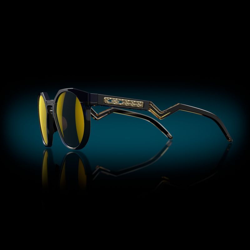 OCCHIALI OAKLEY HSTN BLUE GOLD PRIZM 24 POLARIZED KYLIAN MPABBE COLLECTION