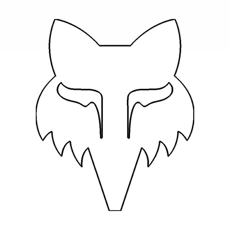 ADESIVO FOX HEAD 2.5" - DIE CUT 