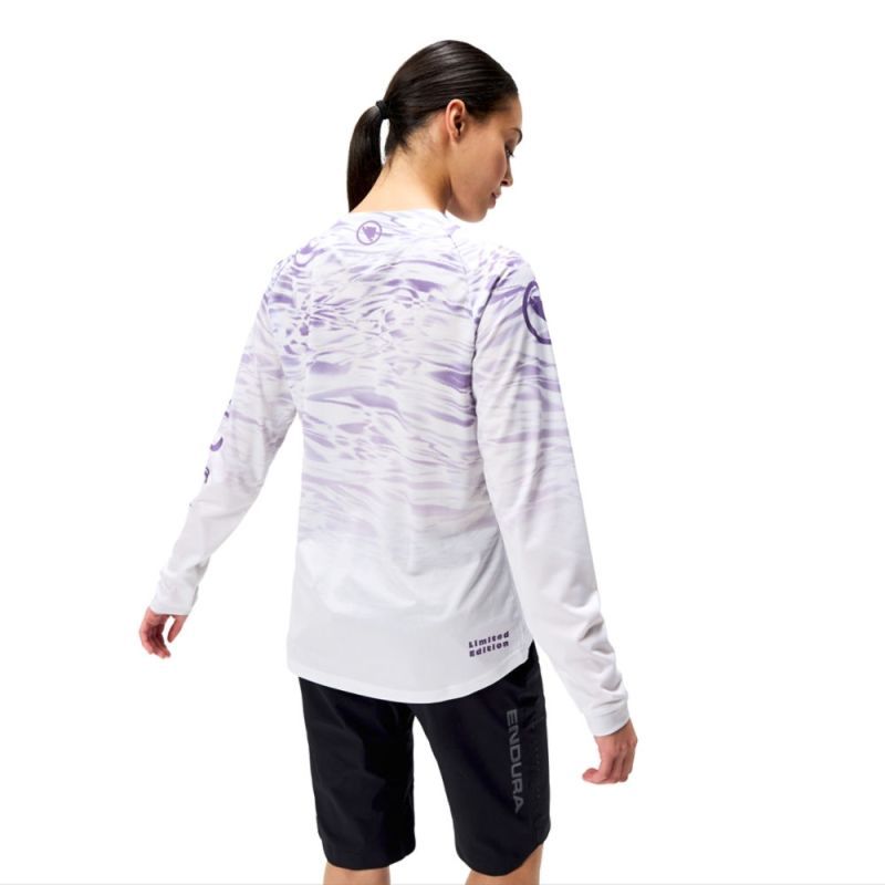 DAMSKA KOSZULKA ENDURA JERSEY MARBLE WOMEN'S LTD Z NADRUKIEM L/S