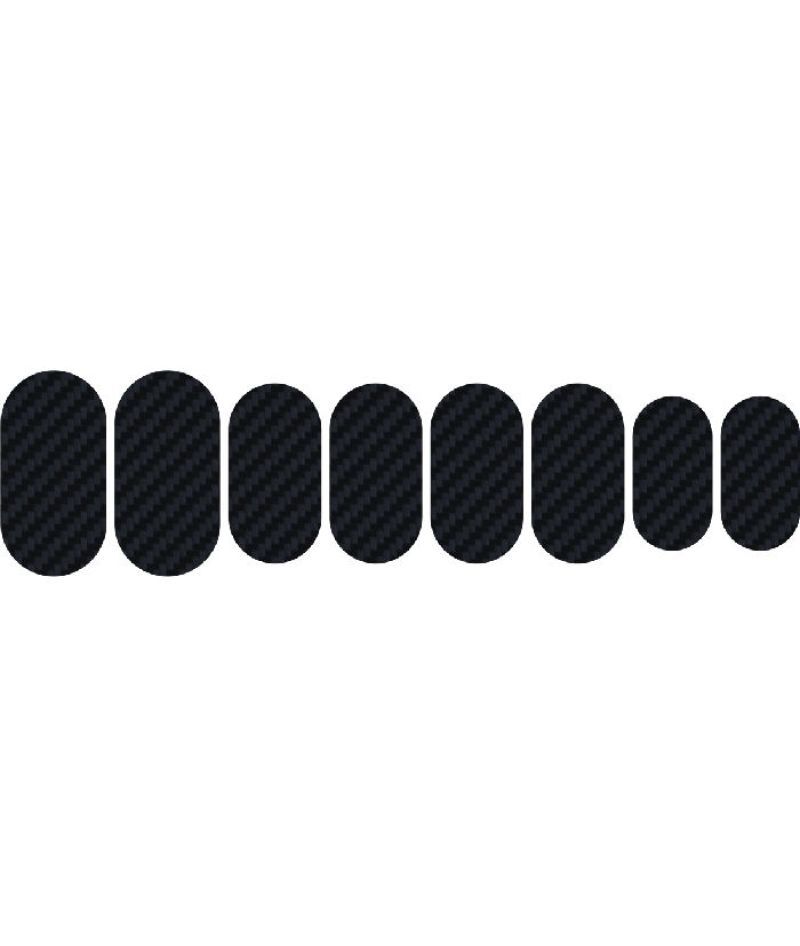 ZESTAW 8 NASZYWEK Z EFEKTEM WĘGLA W SKÓRĘ JASZCZURA