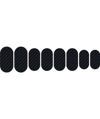 ZESTAW 8 NASZYWEK Z EFEKTEM WĘGLA W SKÓRĘ JASZCZURA