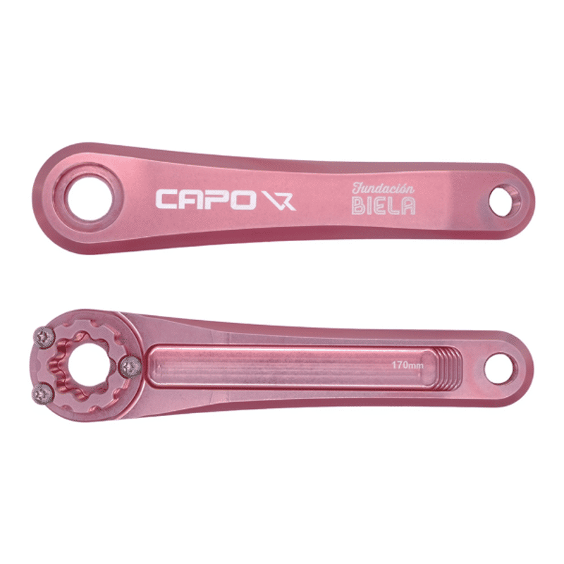 PAR DE MANIVELAS LEONARDI RACING CAPO 3 ROSA 165 MM