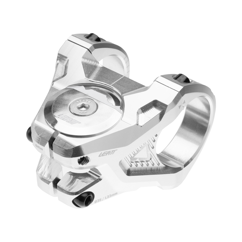 ATTACCO MANUBRIO LEATT STEM GRAVITY 6.0 33MM SILVER