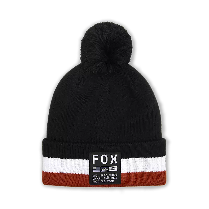 BERRETTO FOX FRACTURE POM BEANIE