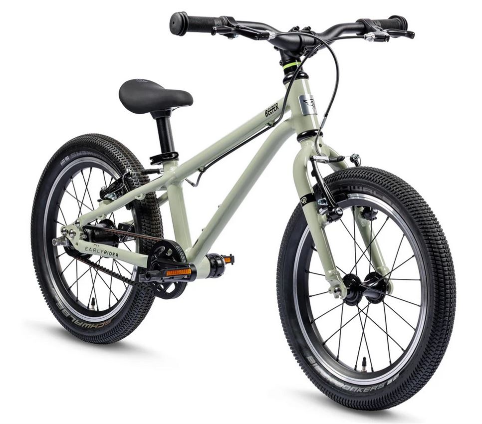 BICI BAMBINO EARLY RIDER BELTER 16 AUTO ALUMINIUM GREEN