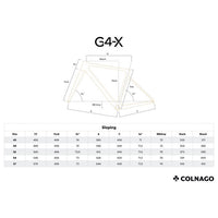 BICI COLNAGO G4-X SHIMANO GRX 827 DI2 VISION SC45 GEOMETRIA
