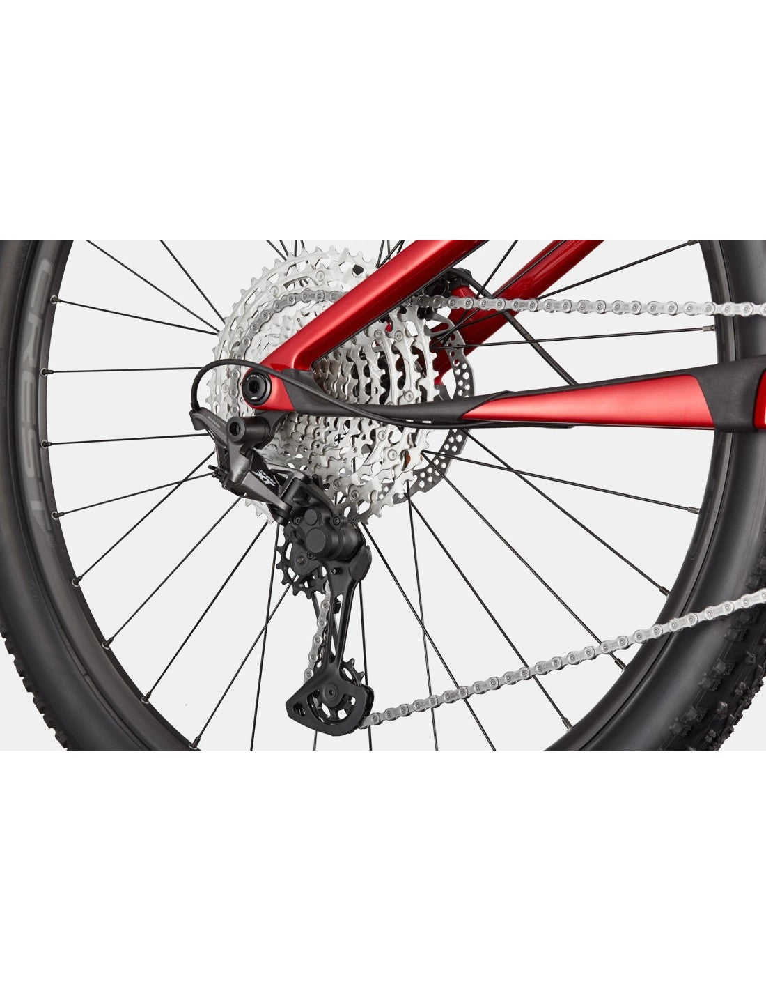 BICI CANNONDALE SCALPEL 4 METALLIC RED DERAGLIATORE