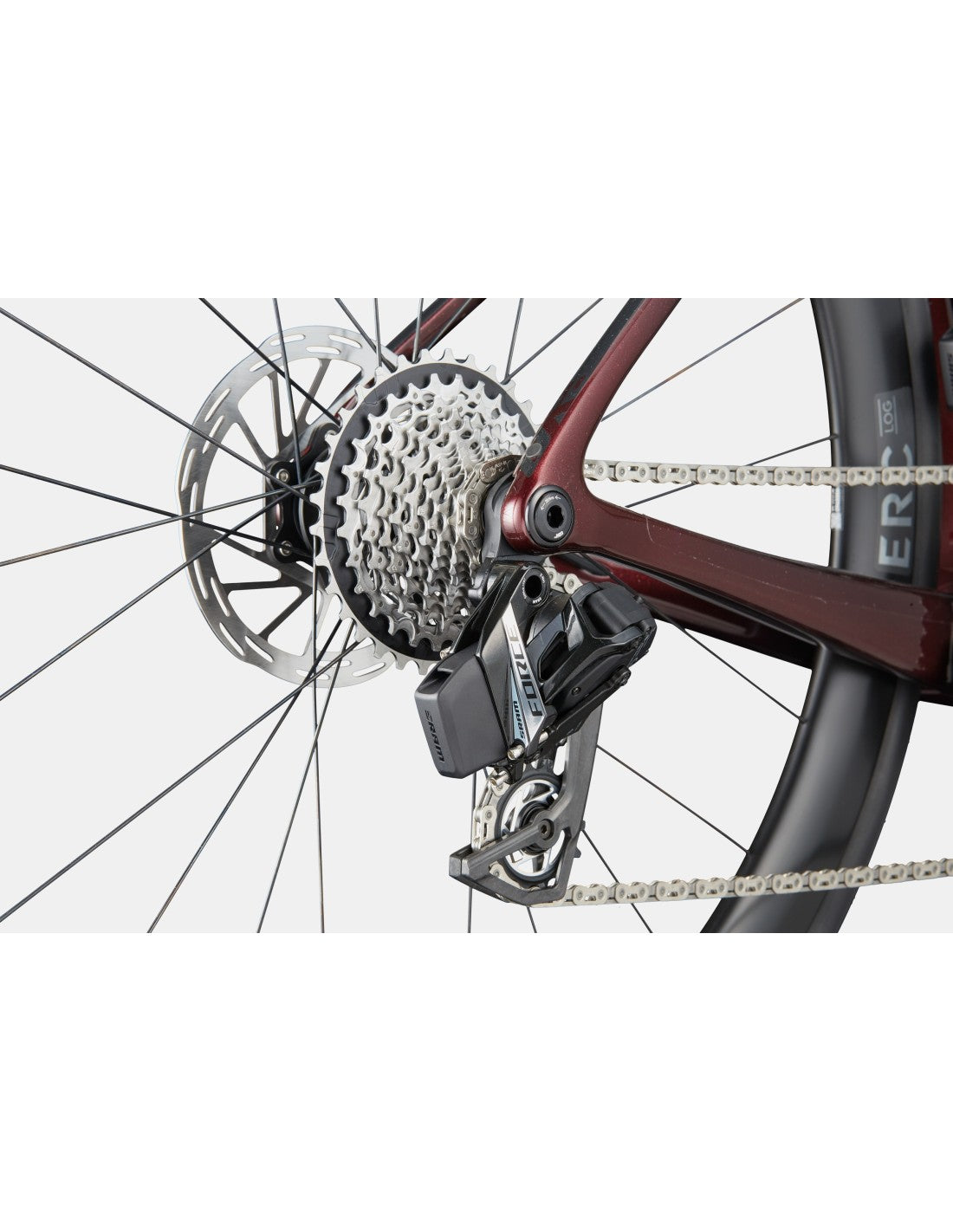 BICI CANNONDALE SUPERSIX EVO 3 CHERRY DERAGLIATORE